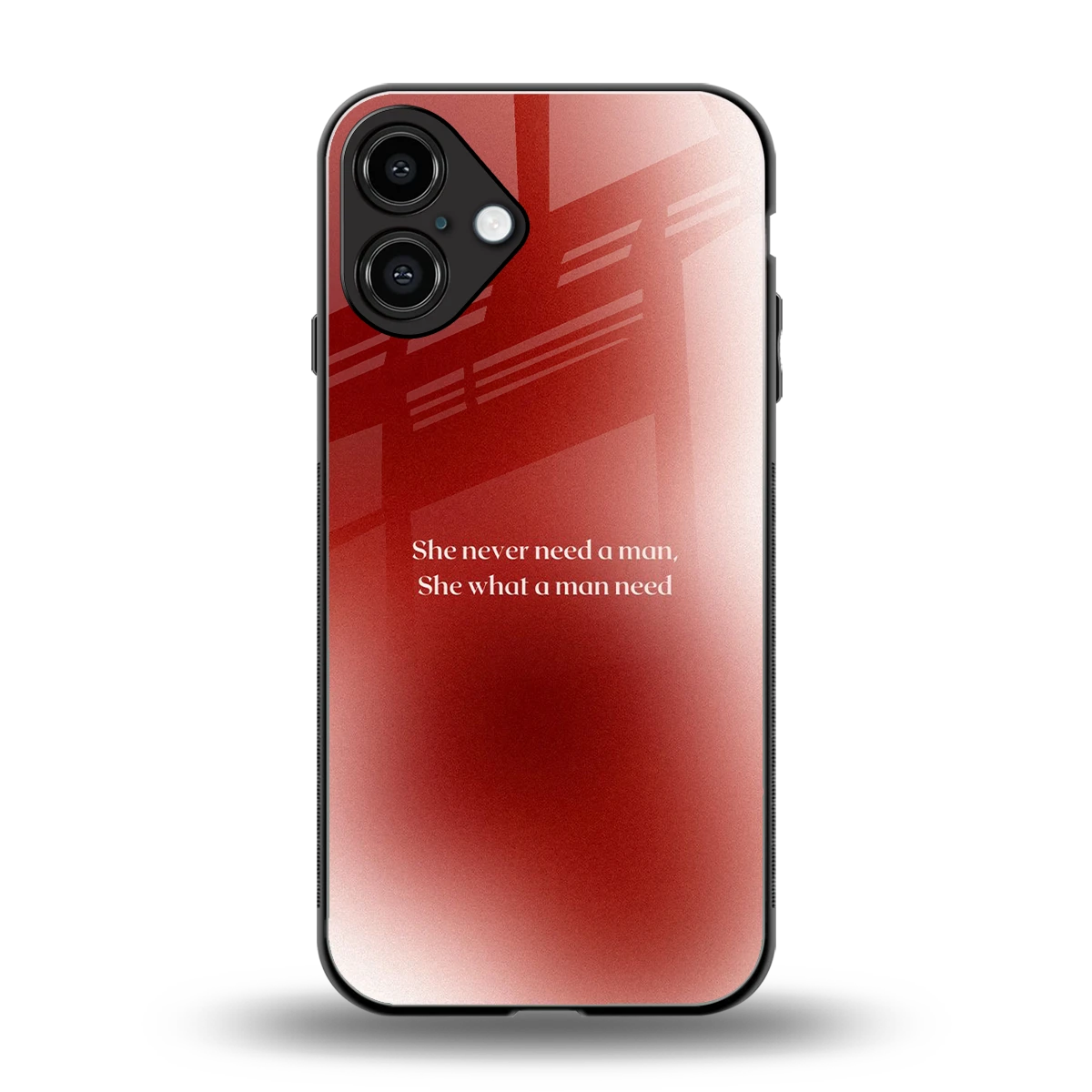 Queen Energy back phone cover | glass case for iphone 16 plus