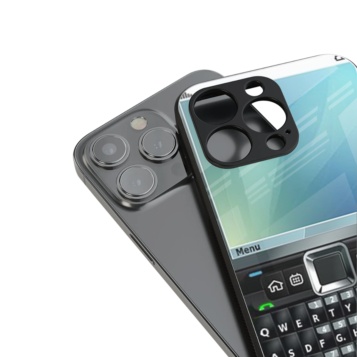 Qwerty Keypad Phone Case for Iphone 16 | Glass Case