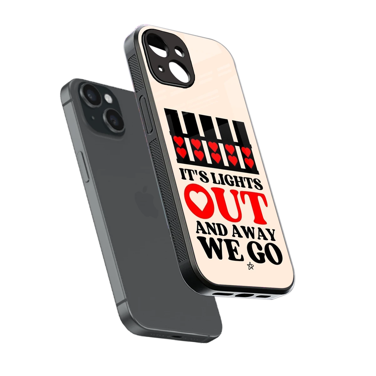 Racer Spirit sleek iphone 13 cover with tempered glass back and TPU edges