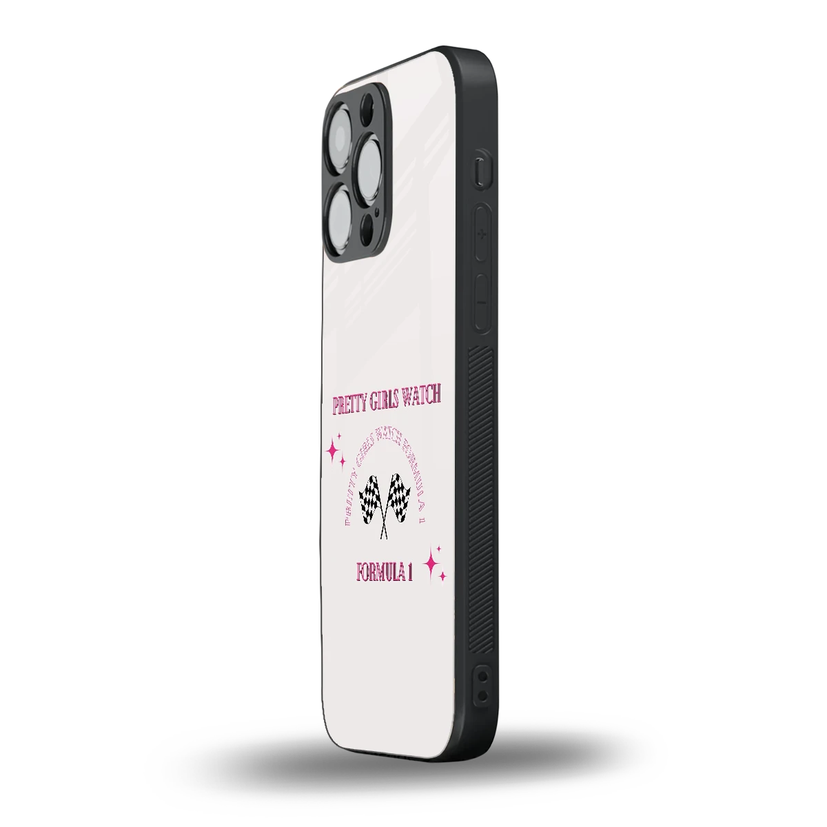 Racing Babe iphone 15 pro max mobile cover | shockproof glass phone case