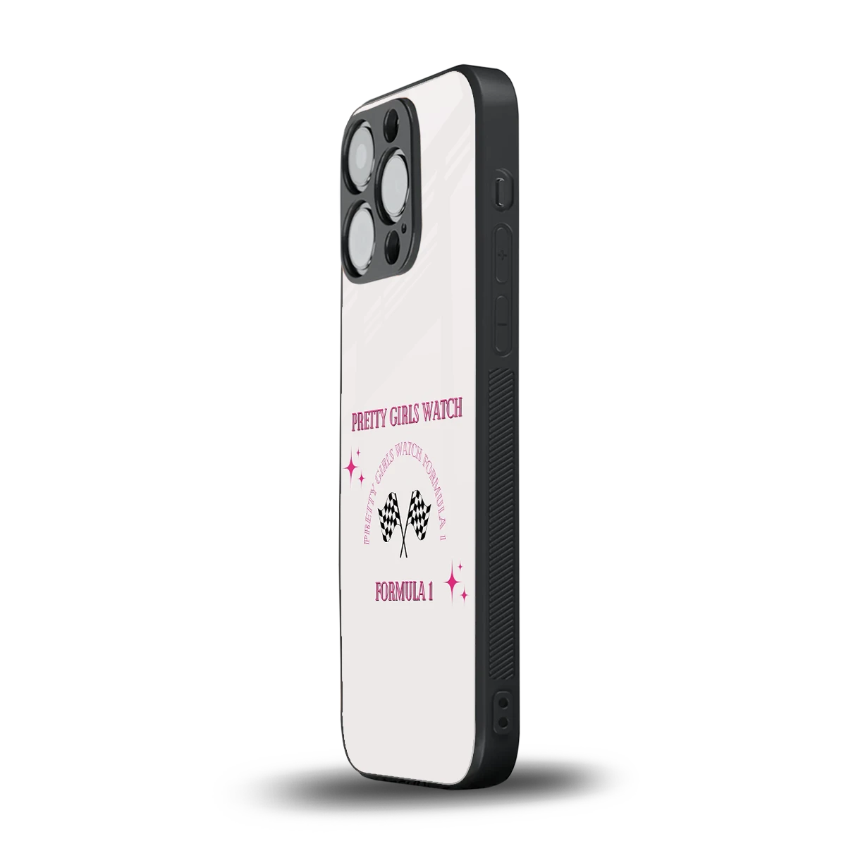 Racing Babe iphone 15 pro mobile cover | shockproof glass phone case