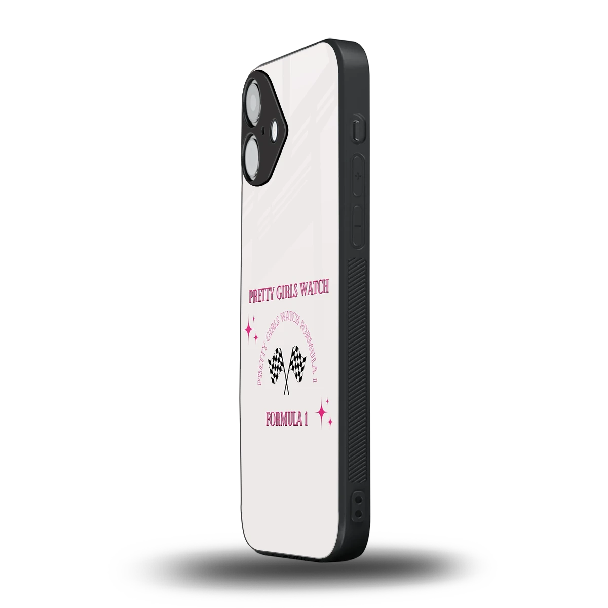 Racing Babe iphone 16 plus mobile cover | shockproof glass phone case