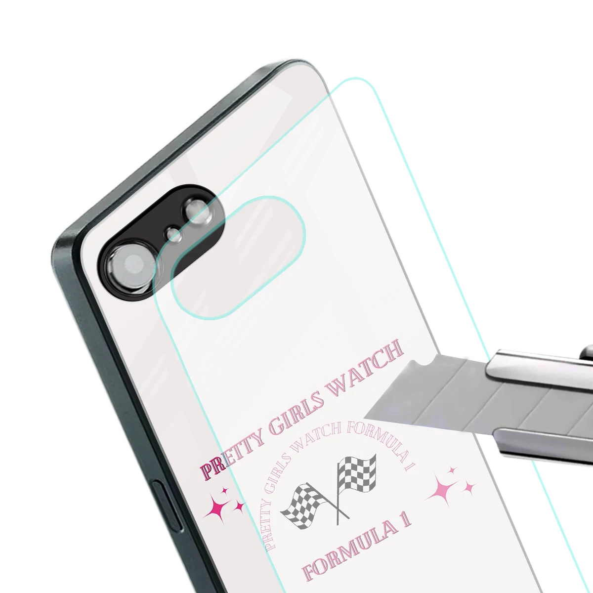 Racing Babe stylish phone case for iphone 16e | glossy glass and slim fit