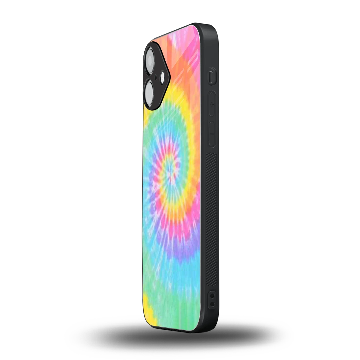 Rainbow iphone 16 plus mobile cover | shockproof glass phone case