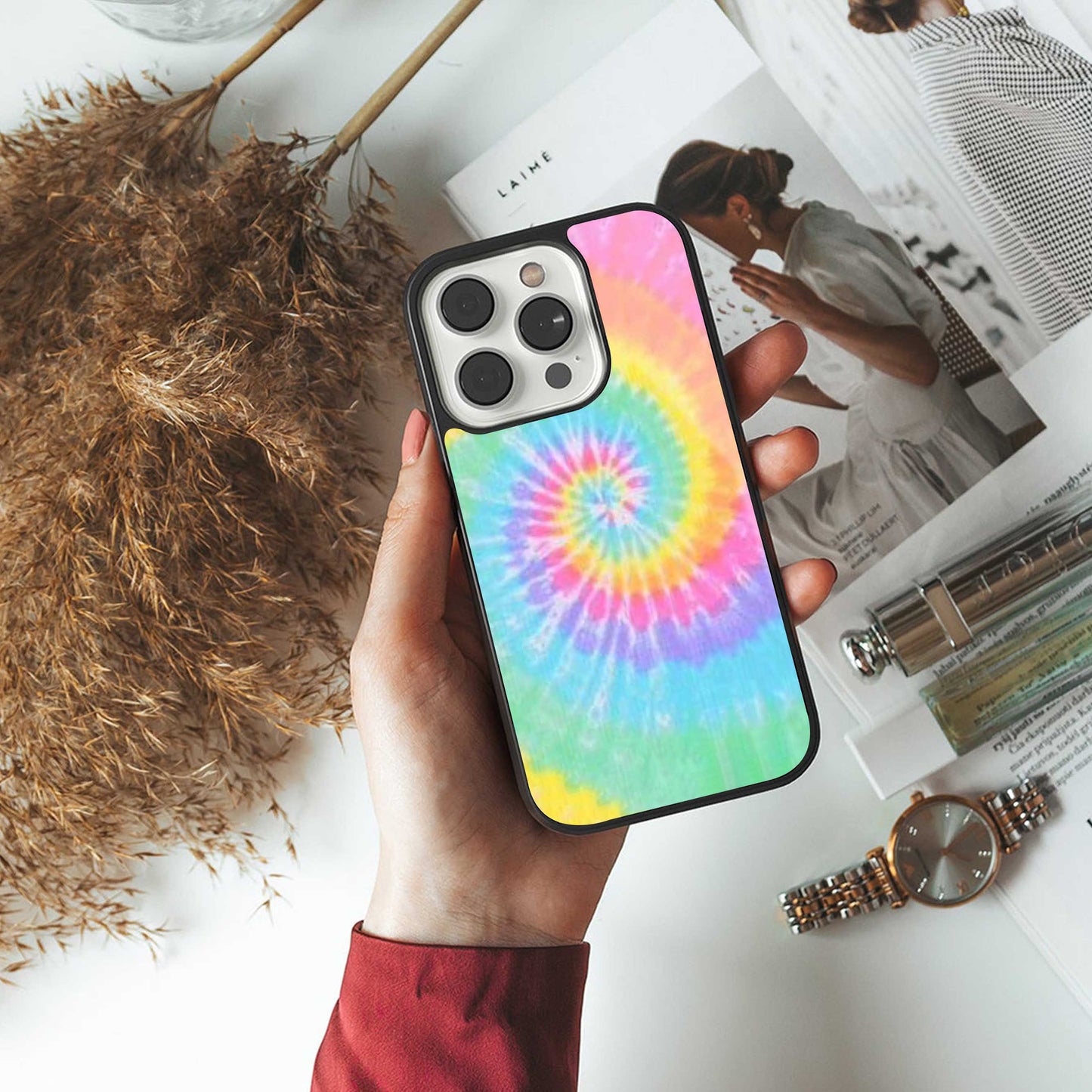 Rainbow Phone Case for Iphone 16 | Glass Case