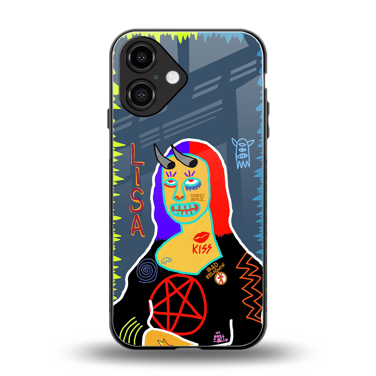 Rebel Lisa Phone Case for Iphone 16 | Glass Case
