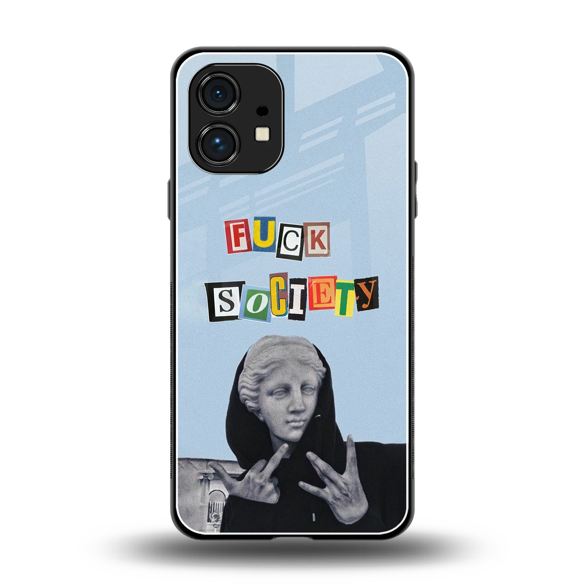 Rebel Mind back phone cover | glass case for nothing phone 1