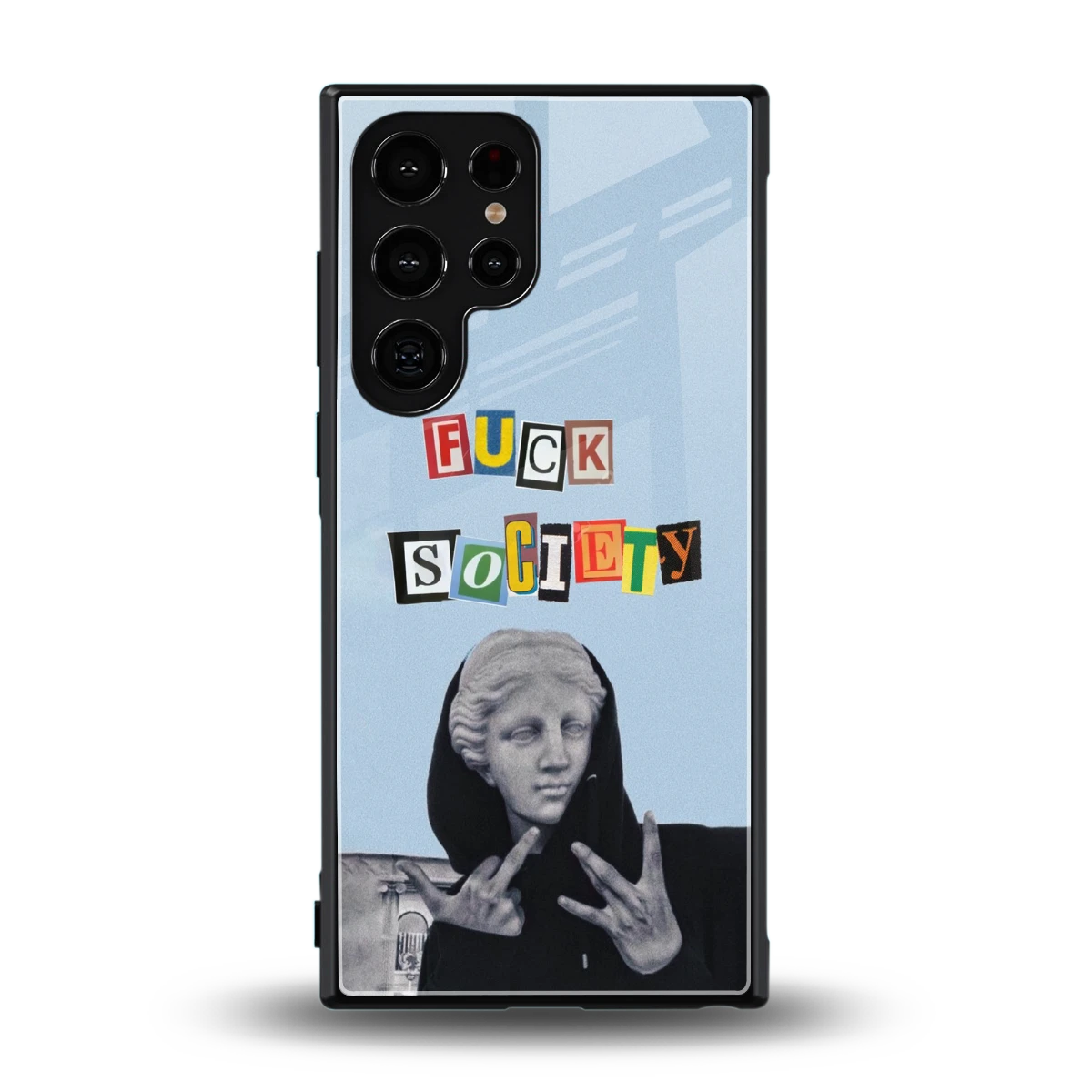 Rebel Mind back phone cover | glass case for samsung galaxy s24 ultra