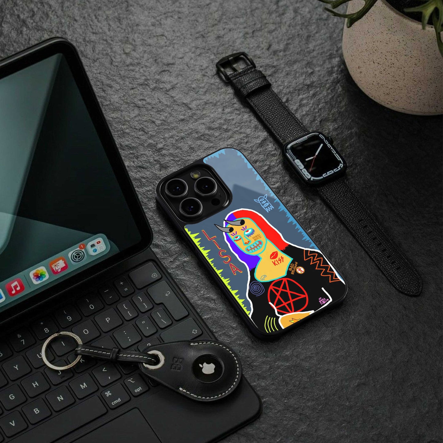 Rebel Lisa Phone Case for Iphone 16 | Glass Case