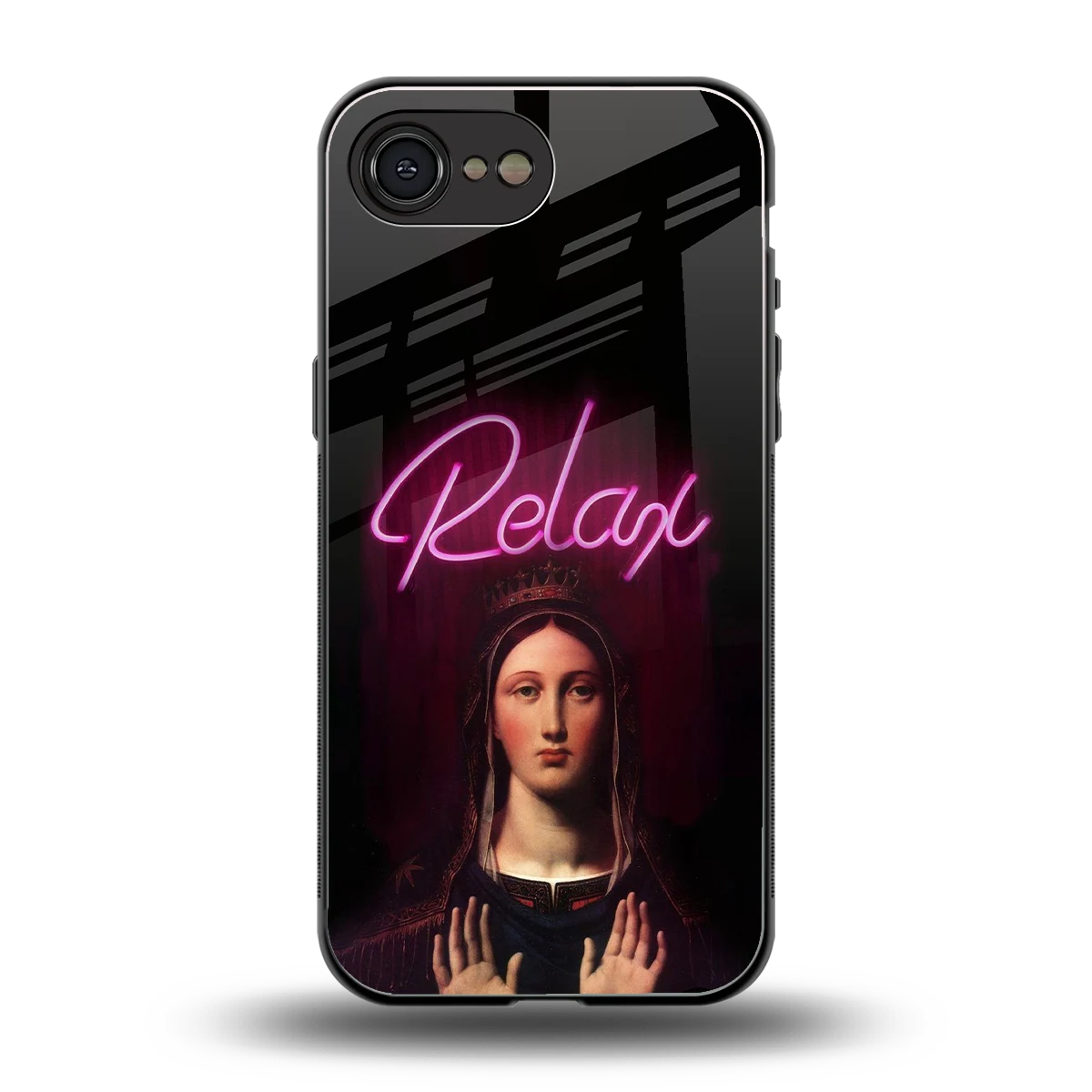Relax back phone cover | glass case for iphone 16e