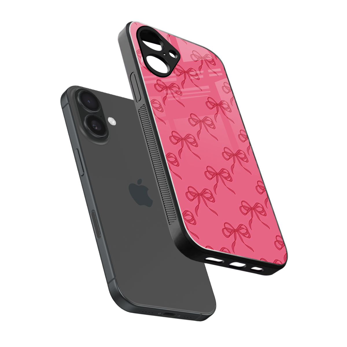 Ribbon Chic Phone Case for Iphone 16 | Glass Case