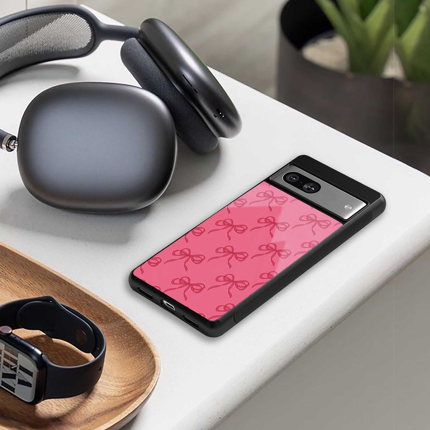 Ribbon Chic Phone Case for Iphone 16 | Glass Case