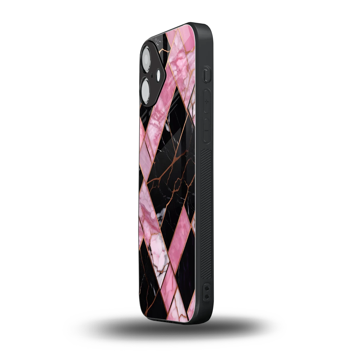 Rose Luxe iphone 16 plus mobile cover | shockproof glass phone case