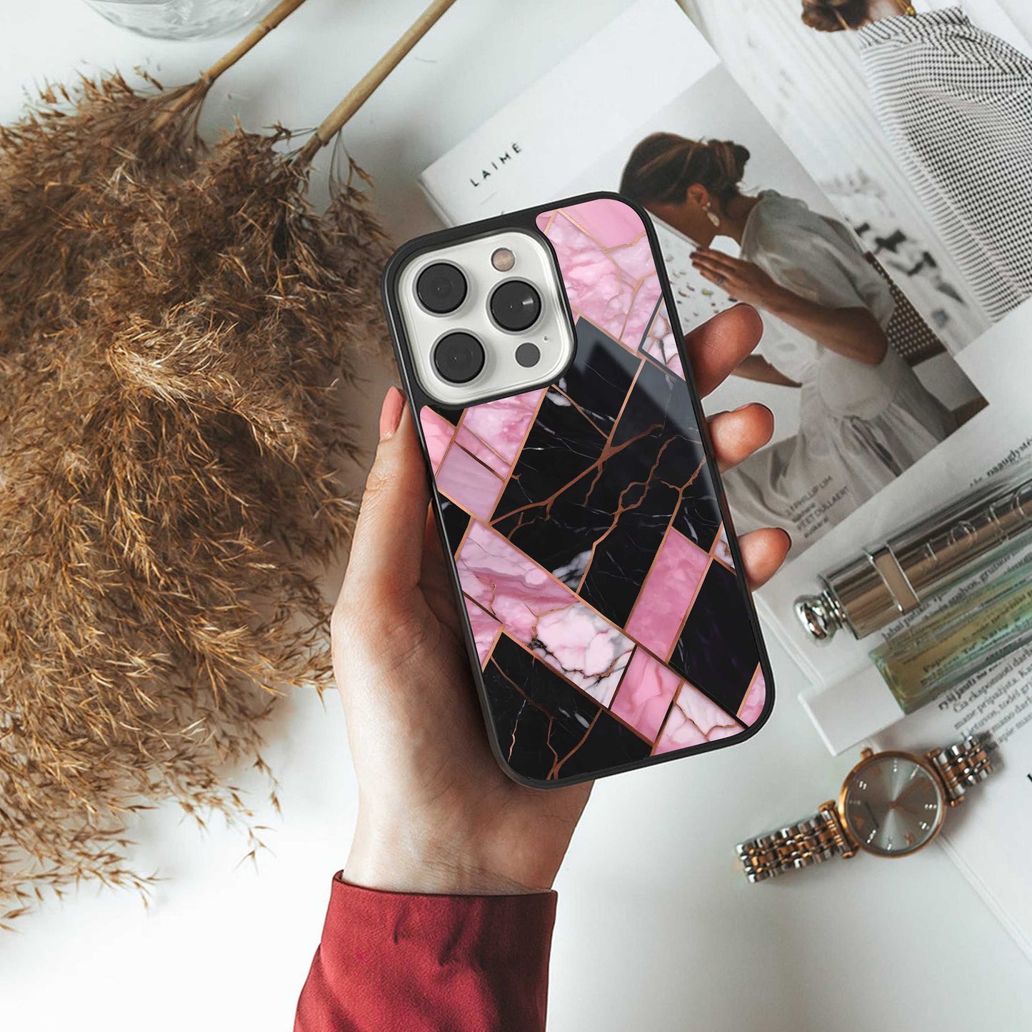 Rose Luxe Phone Case for Iphone 16 | Glass Case