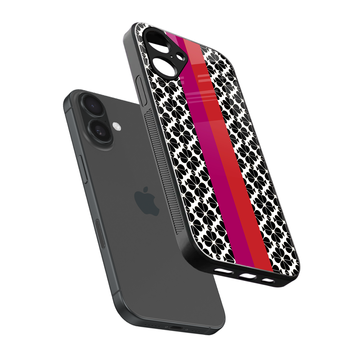 Rosy Noir Phone Case for Iphone 16 | Glass Case
