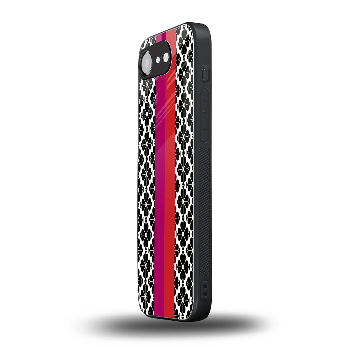 Rosy Noir iphone 16e mobile cover | shockproof glass phone case