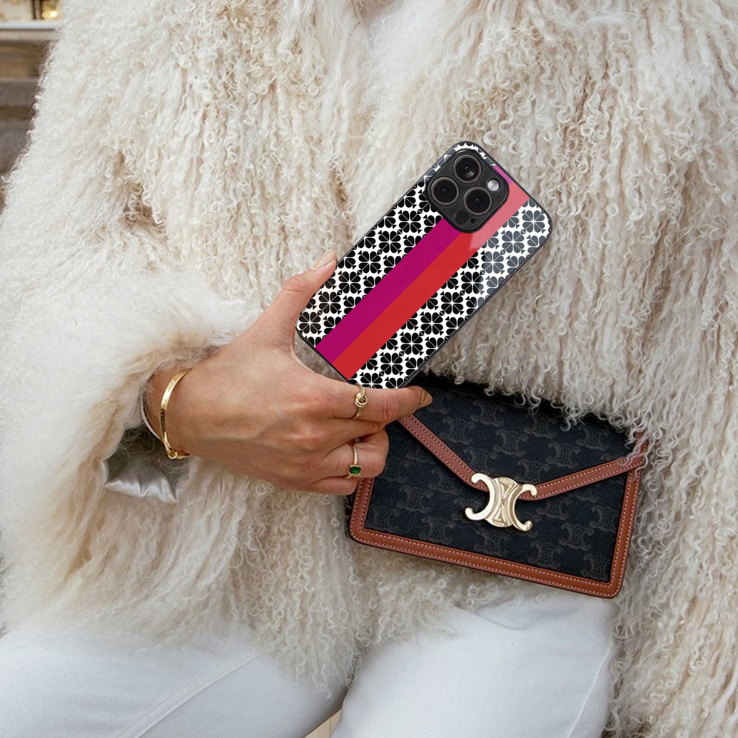Rosy Noir Phone Case for Iphone 16 | Glass Case