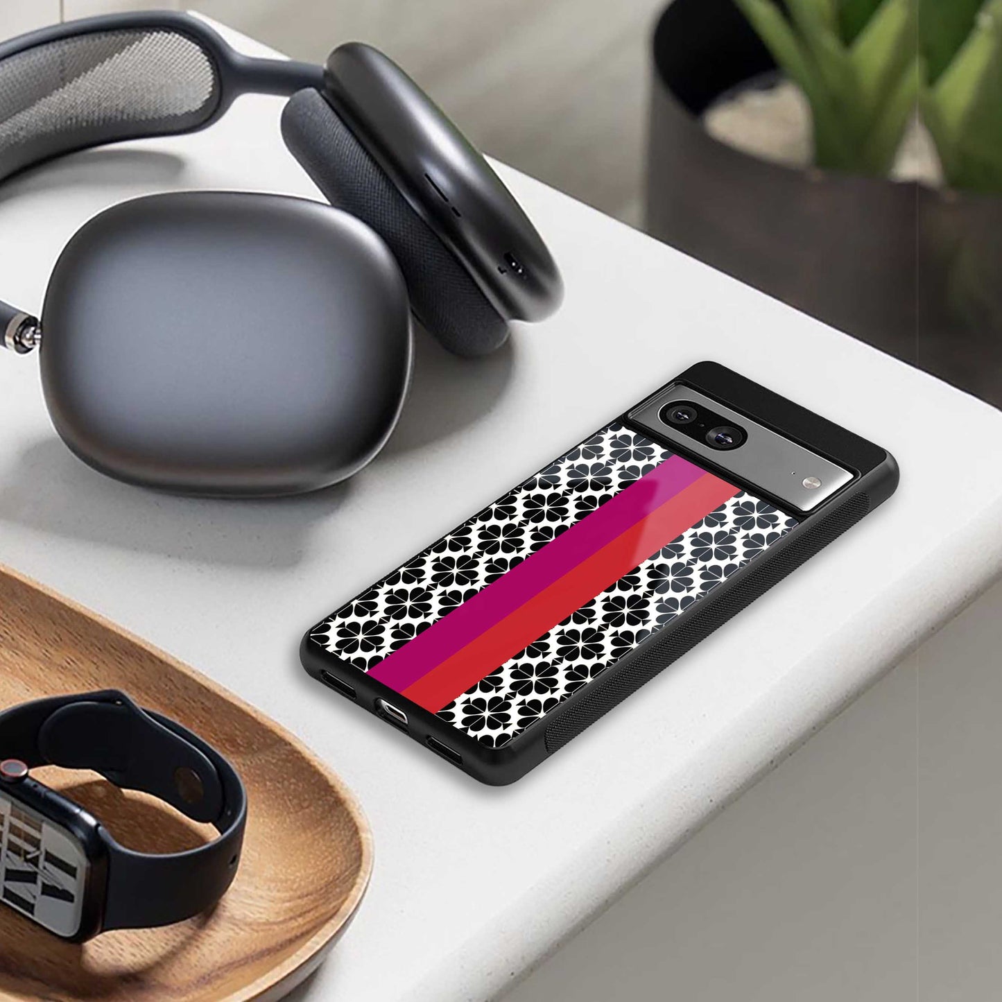 Rosy Noir Phone Case for Iphone 16 | Glass Case
