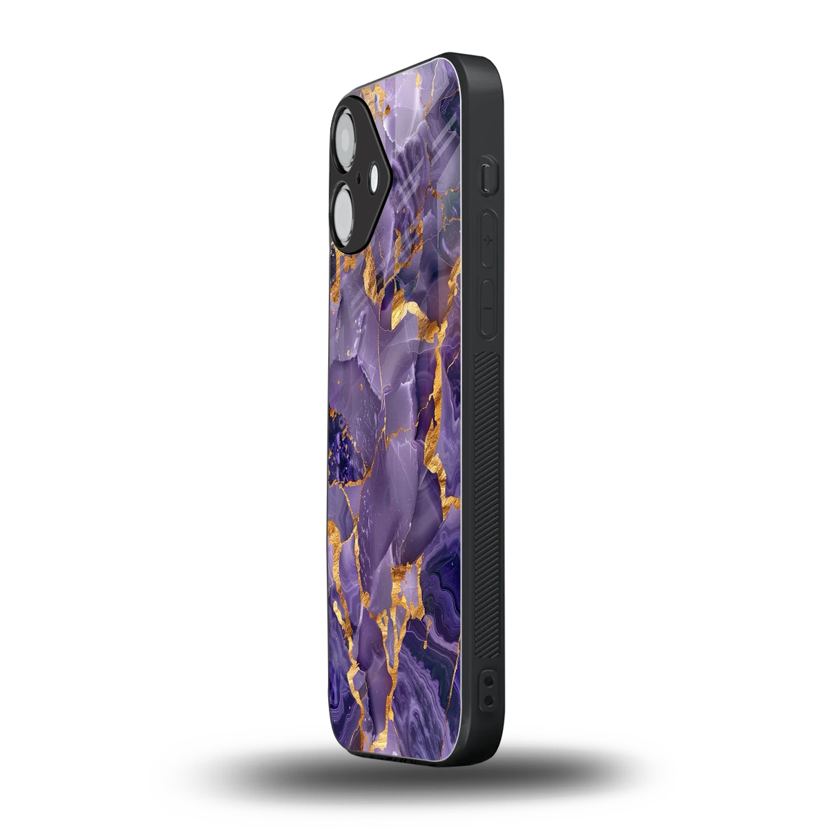 Royal Amethyst iphone 16 plus mobile cover | shockproof glass phone case