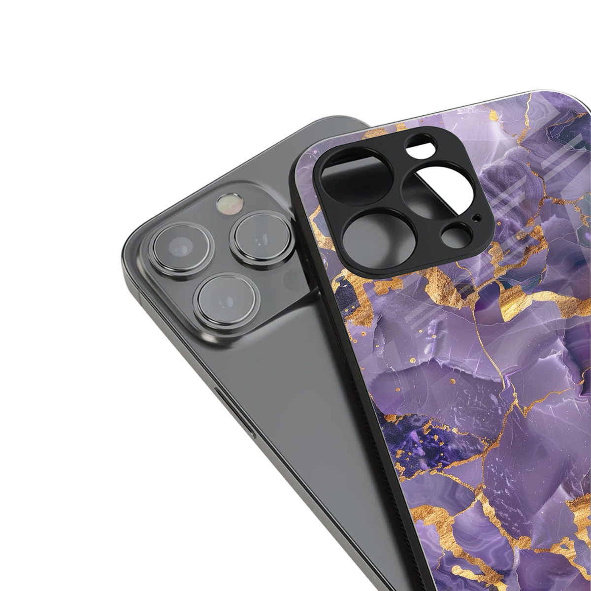 Royal Amethyst Phone Case for Iphone 16 | Glass Case