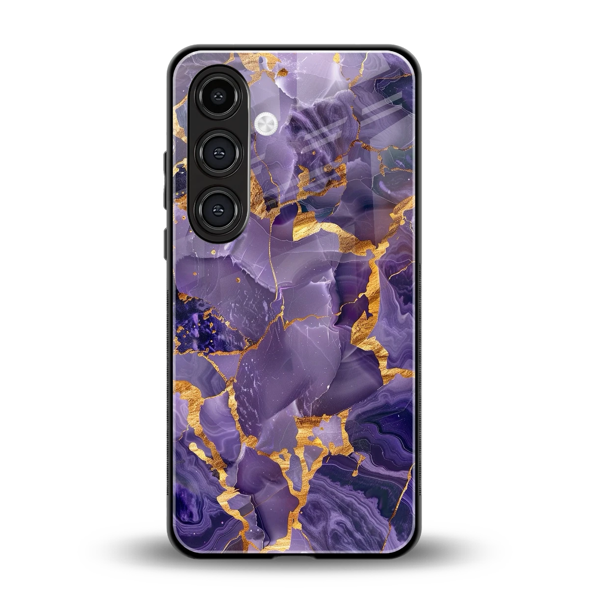 Royal Amethyst back phone cover | glass case for samsung galaxy s24