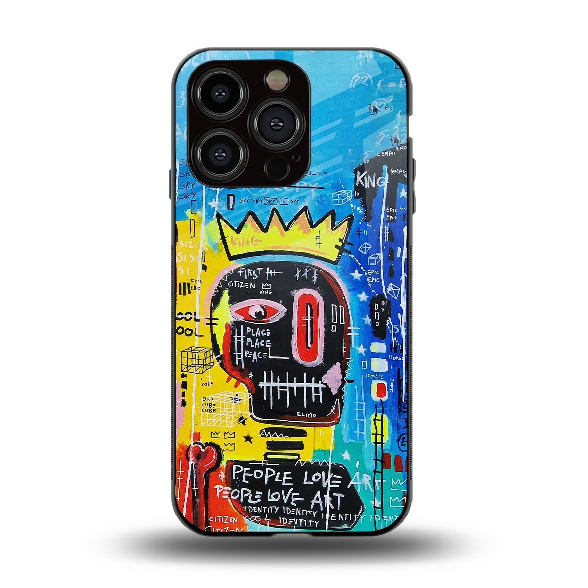 Royal Graffiti back phone cover | glass case for iphone 13 pro