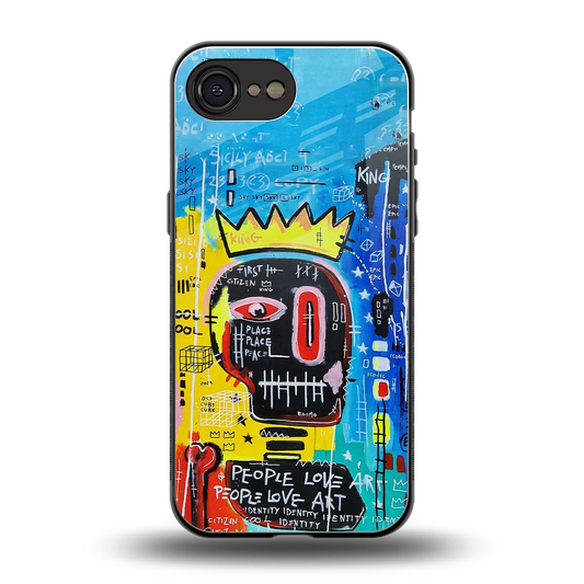Royal Graffiti back phone cover | glass case for iphone 16e