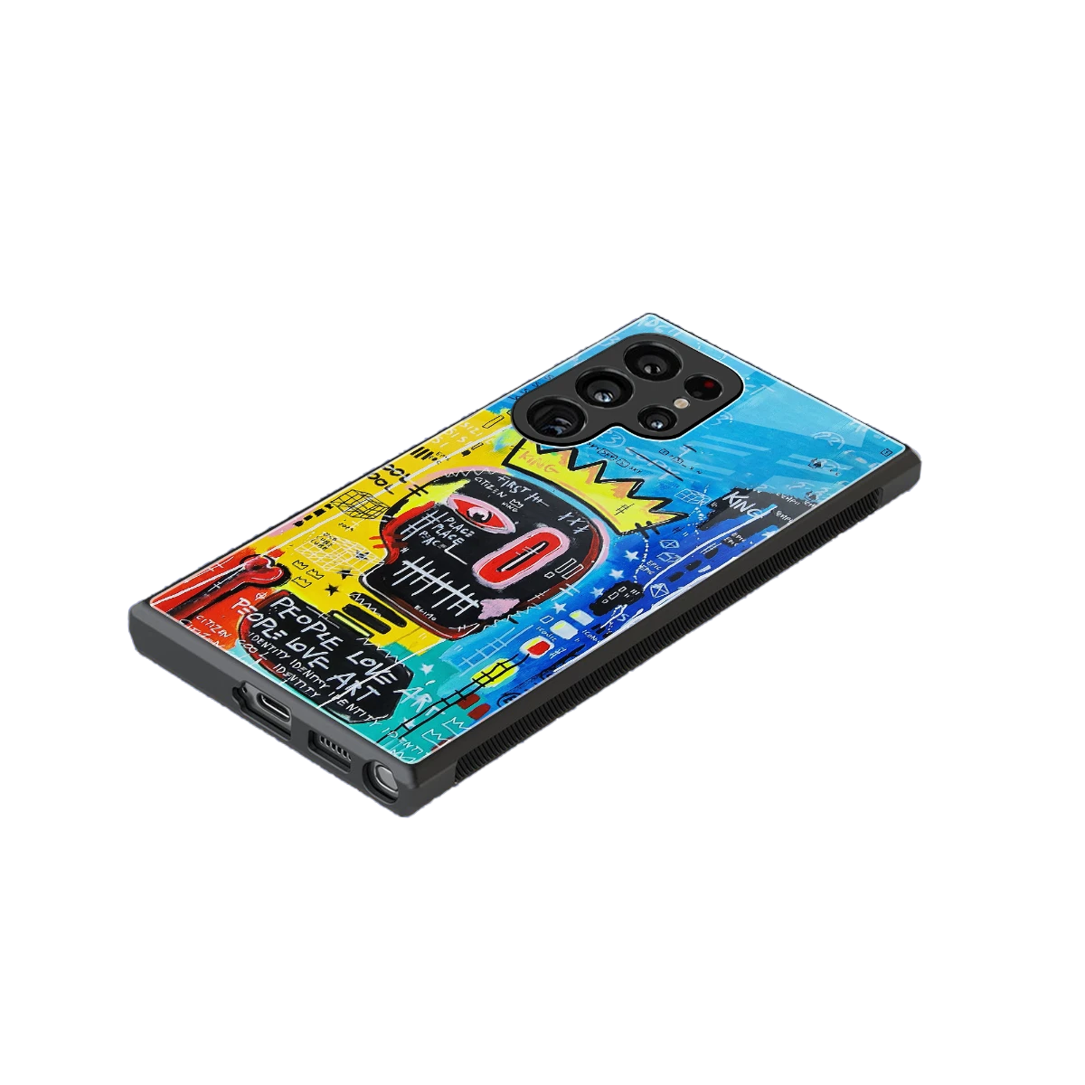 Royal Graffiti stylish phone case for samsung galaxy s24 ultra | glossy glass and slim fit