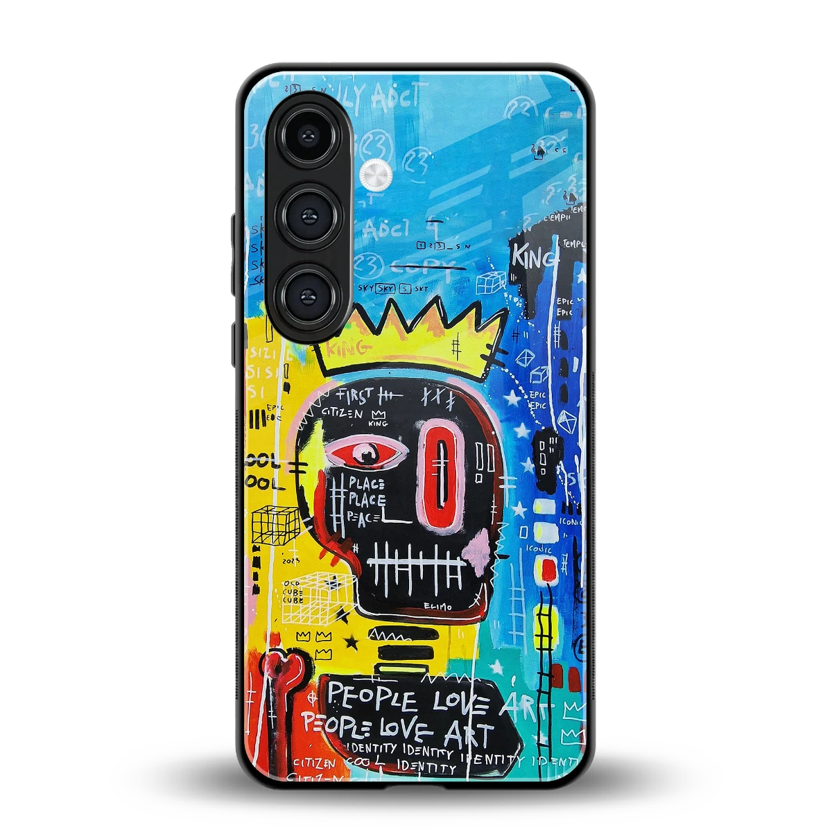 Royal Graffiti back phone cover | glass case for samsung galaxy s24