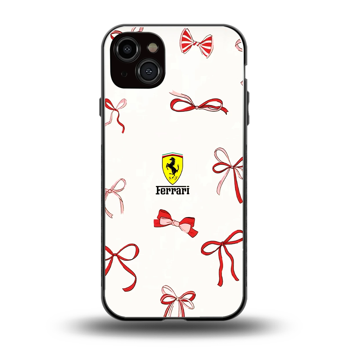 SF X Bows back phone cover | glass case for iphone 14 plus