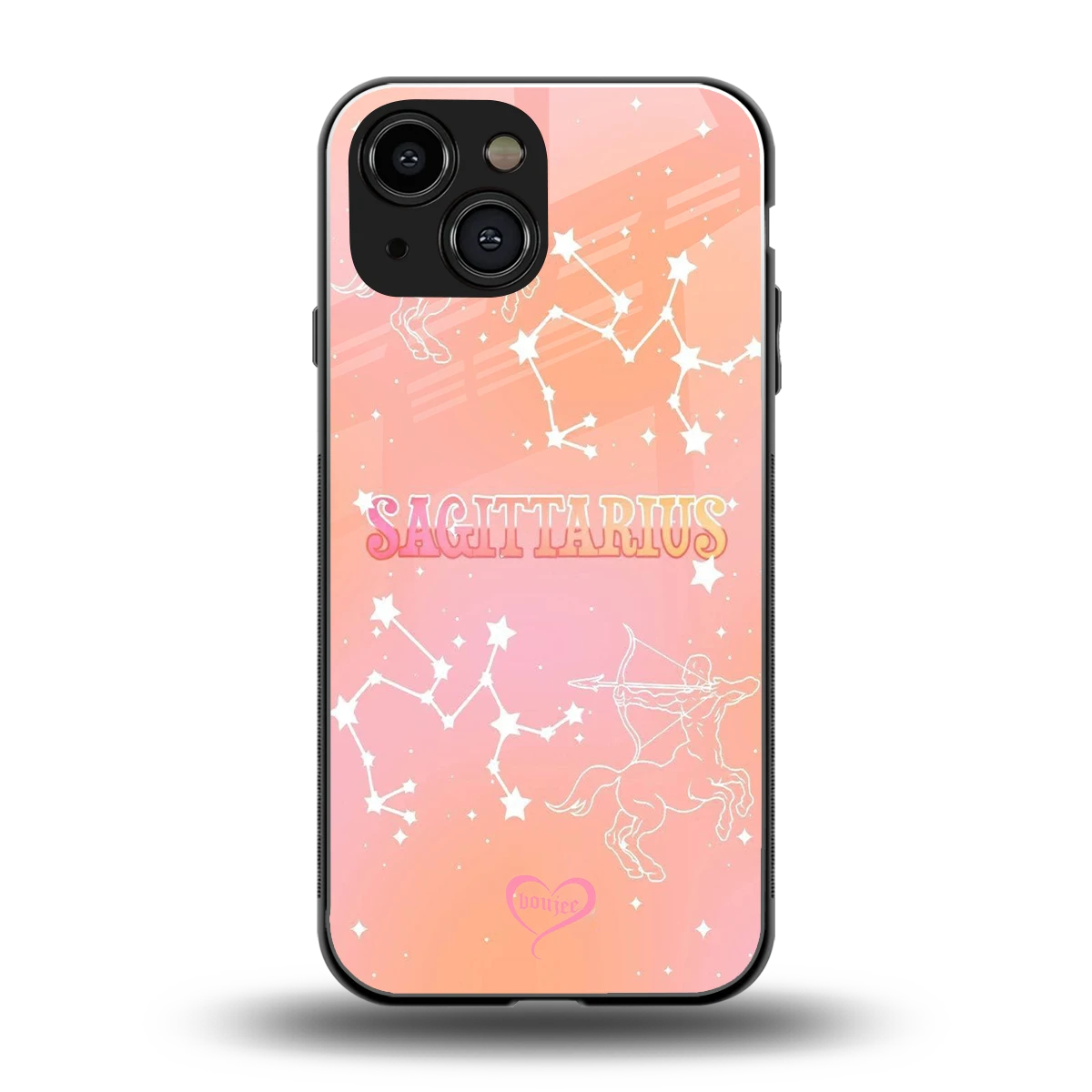 Sagittarius Aura back phone cover | glass case for iphone 13 mini
