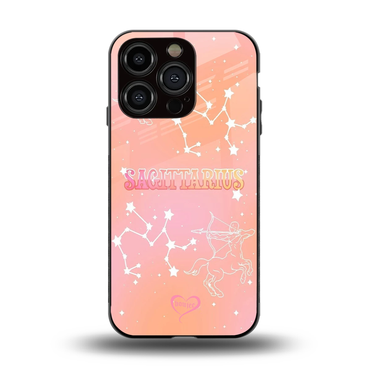 Sagittarius Aura back phone cover | glass case for iphone 15 pro