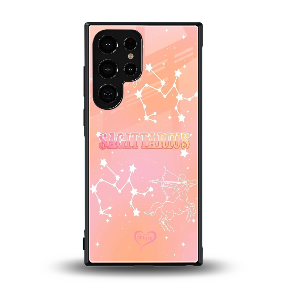 Sagittarius Aura back phone cover | glass case for samsung galaxy s24 ultra