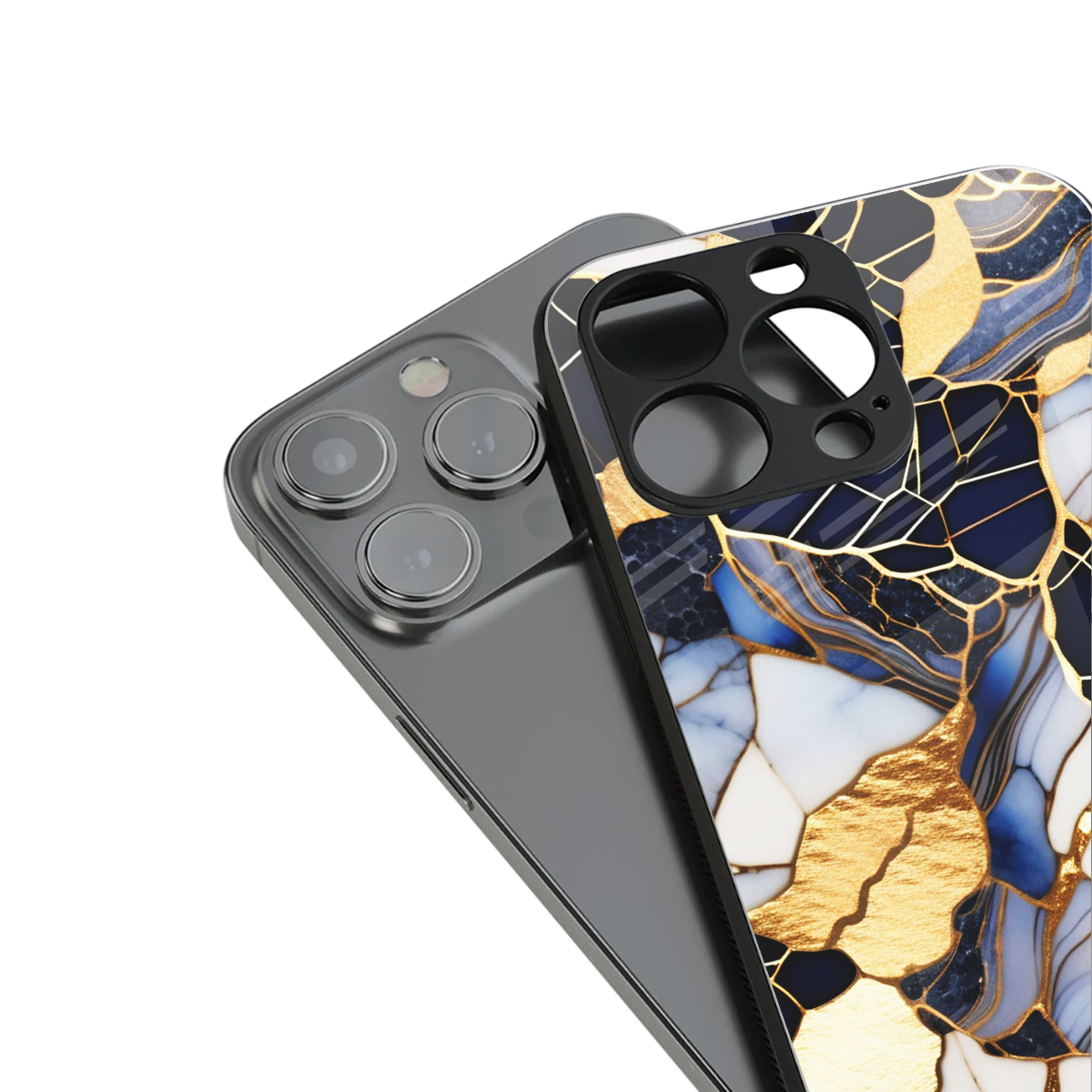 Sapphire Glow Phone Case for Iphone 16 | Glass Case