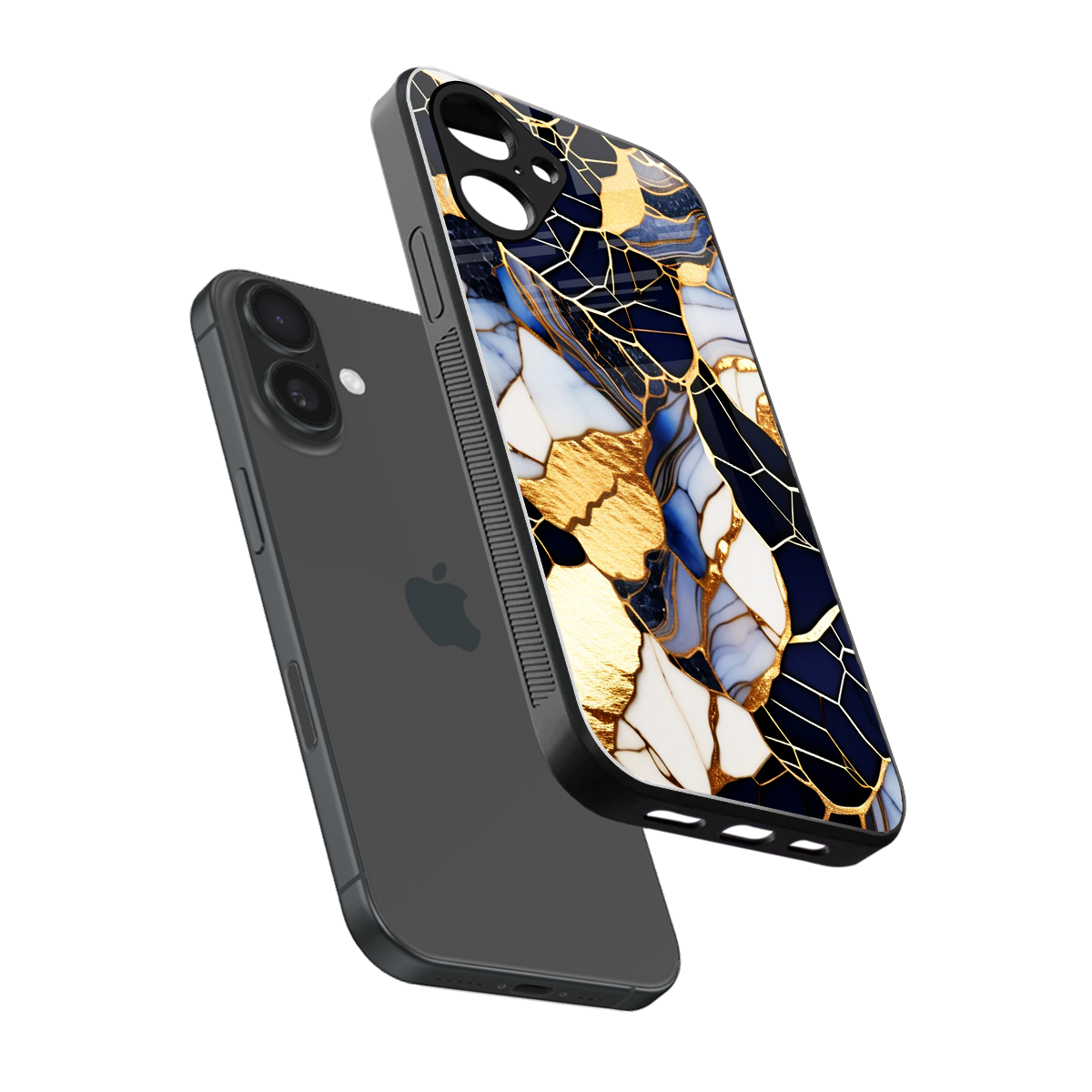 Sapphire Glow Phone Case for Iphone 16 | Glass Case