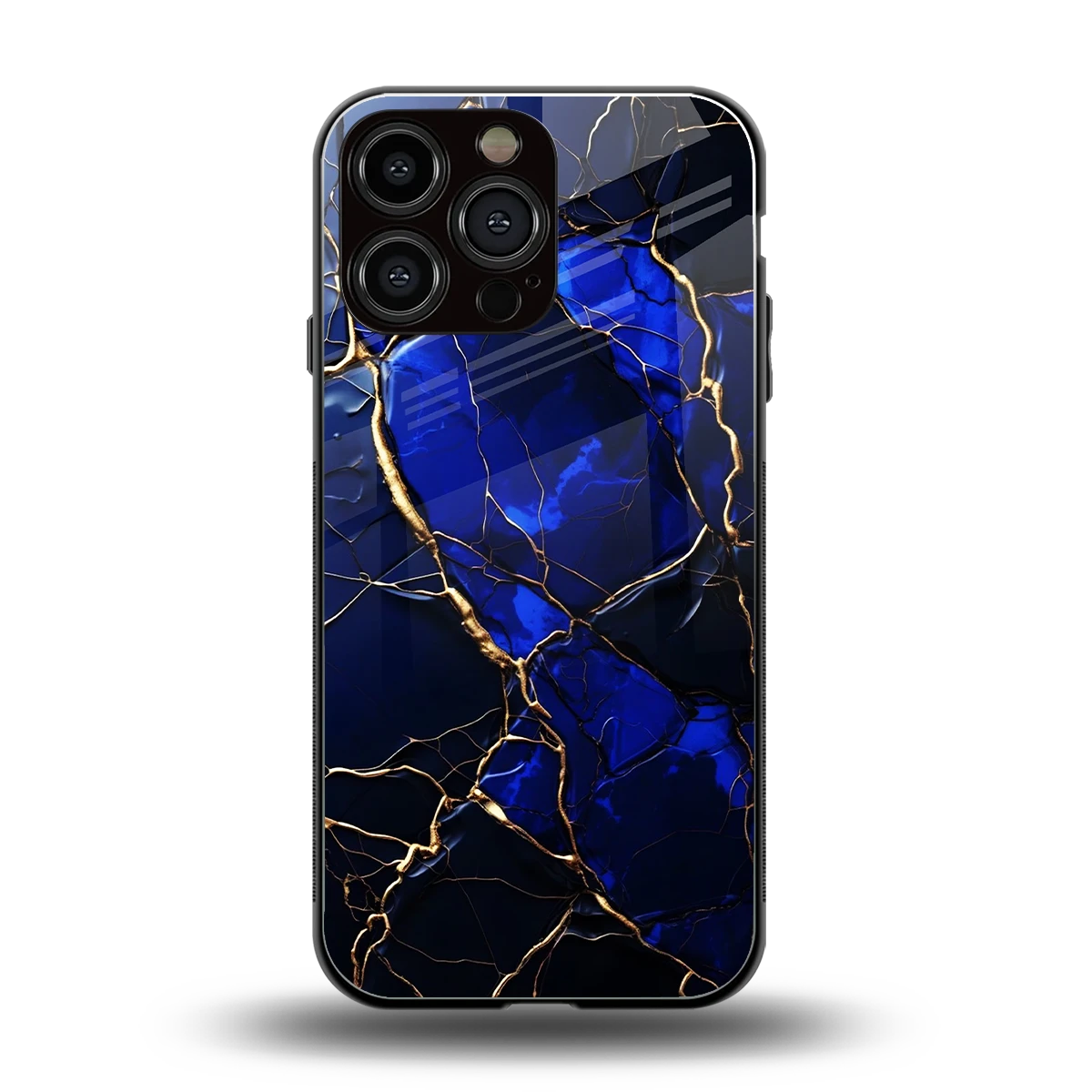 Sapphire Royal back phone cover | glass case for iphone 15 pro max