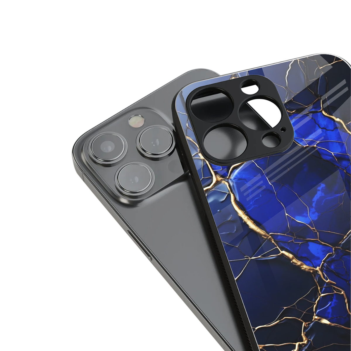 Sapphire Royal Phone Case for Iphone 16 | Glass Case