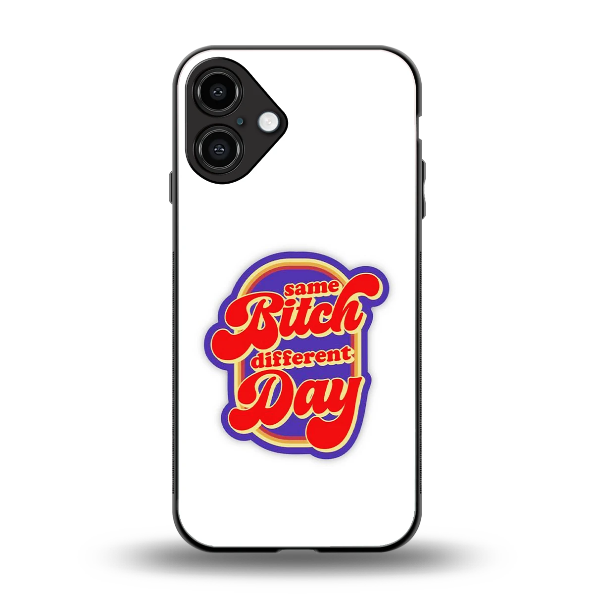 Sassy Mood back phone cover | glass case for iphone 16 plus
