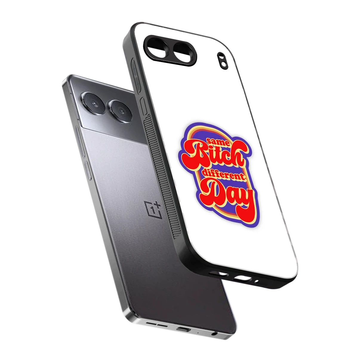 Sassy Mood sleek oneplus nord 4 cover with tempered glass back and TPU edges