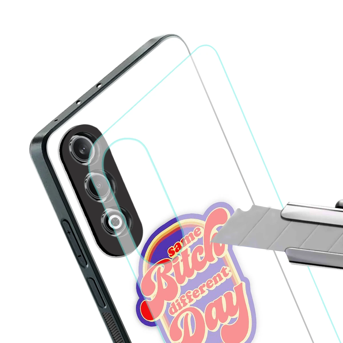 Sassy Mood stylish phone case for oneplus nord ce 4 | glossy glass and slim fit