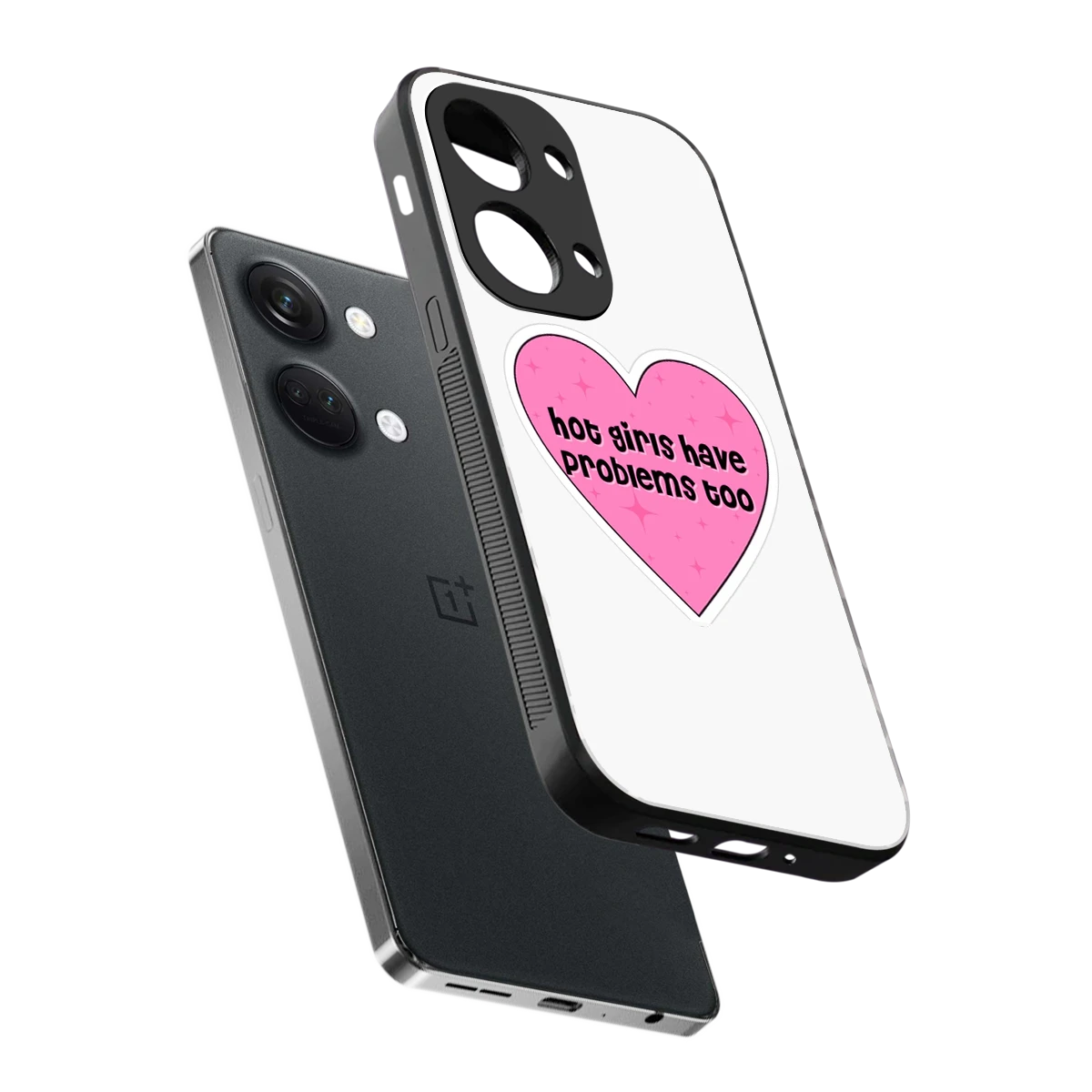 Sassy Truth sleek oneplus nord 3 cover with tempered glass back and TPU edges