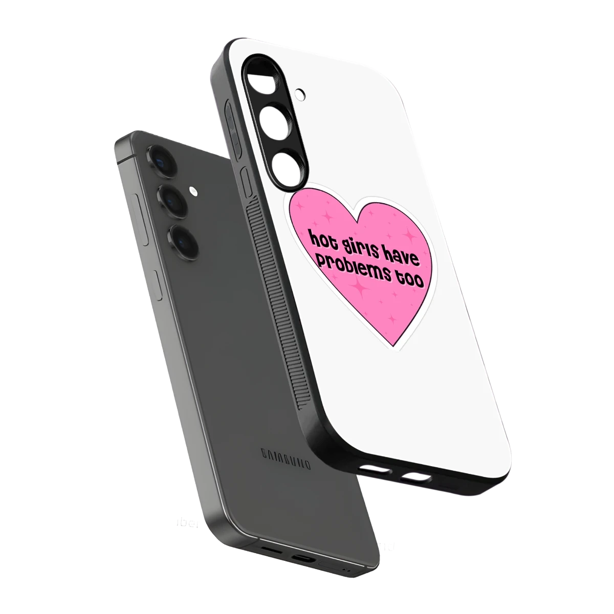 Sassy Truth sleek samsung galaxy s25 cover with tempered glass back and TPU edges