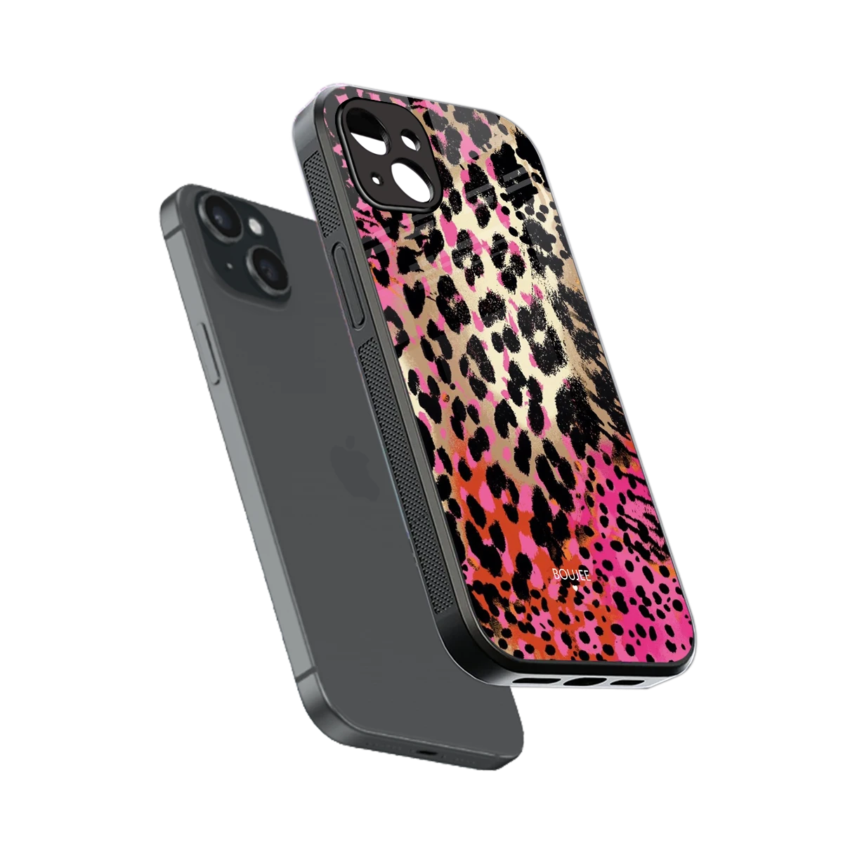 Savanna sleek iphone 15 plus cover with tempered glass back and TPU edges