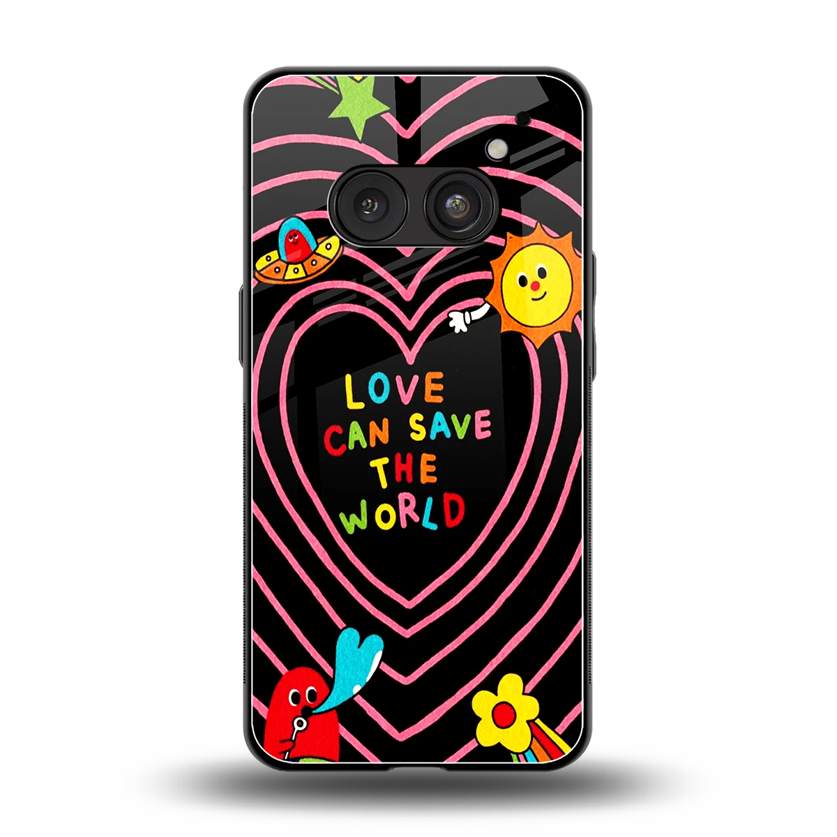 Save With Love back phone cover | glass case for nothing phone 2a