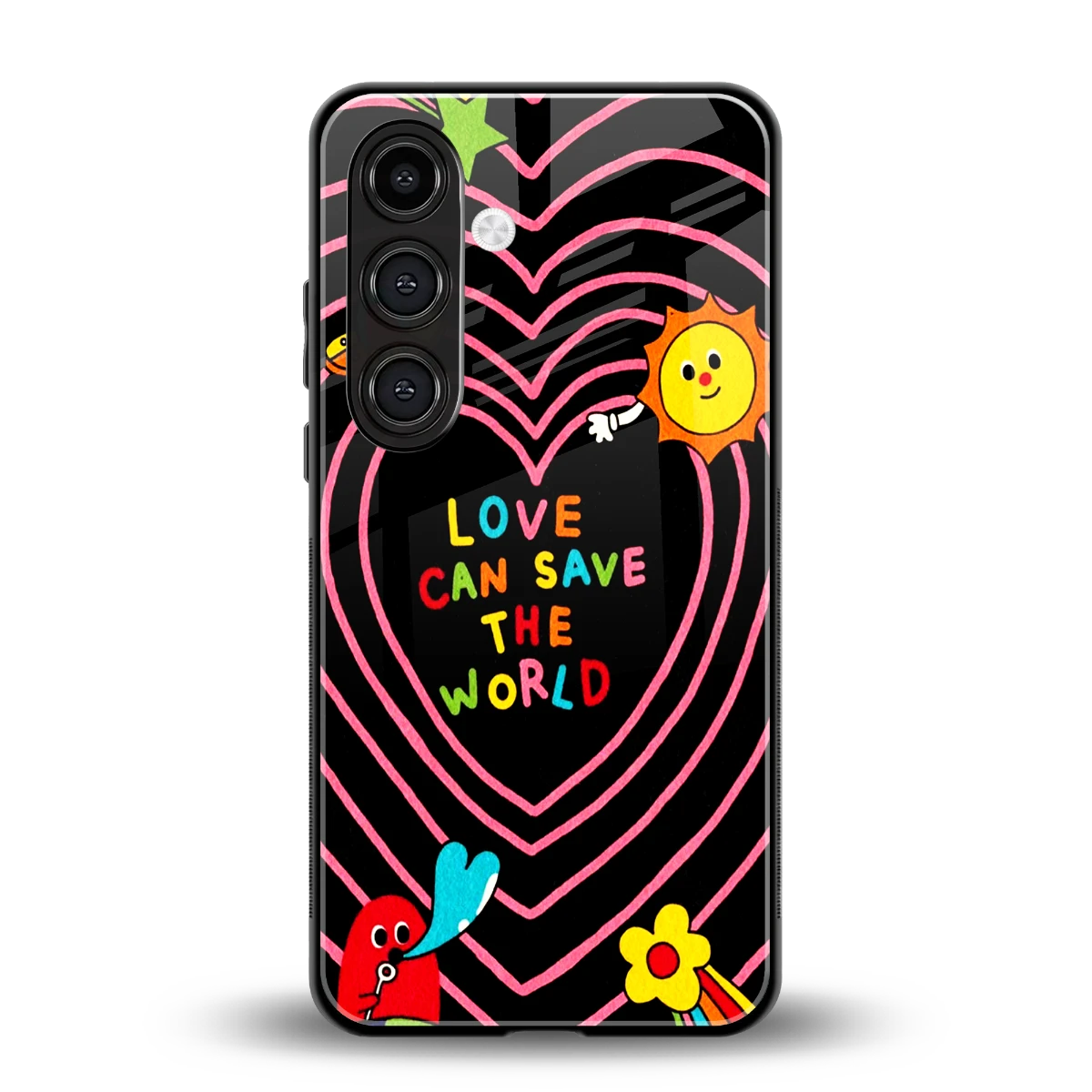 Save With Love back phone cover | glass case for samsung galaxy s24