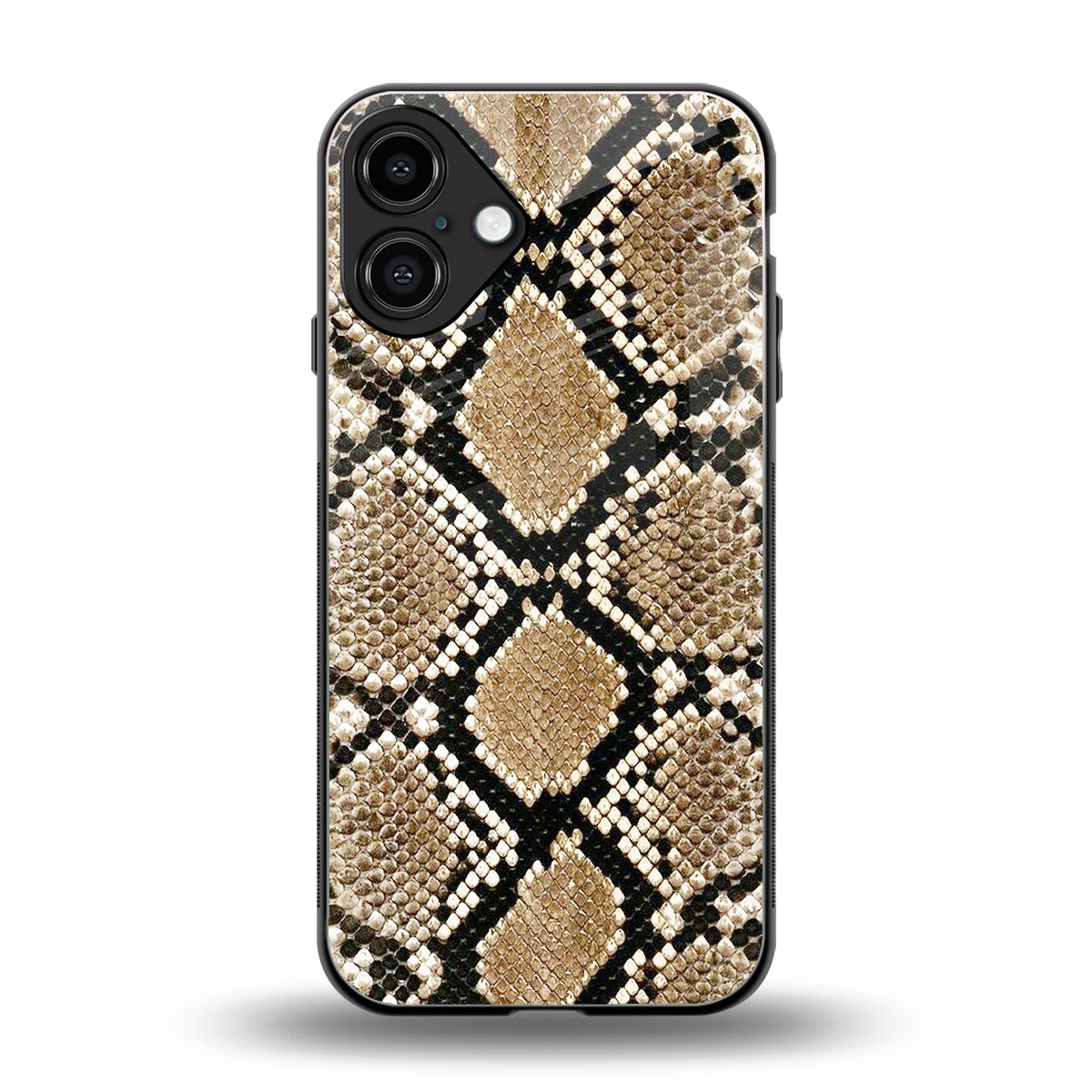 Scaly Chic back phone cover | glass case for iphone 16 plus