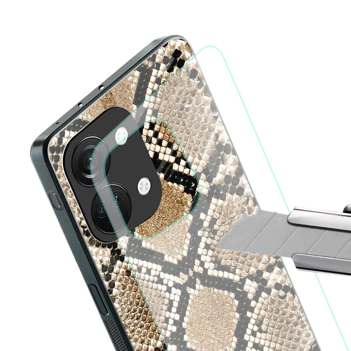 Scaly Chic stylish phone case for oneplus nord 3 | glossy glass and slim fit