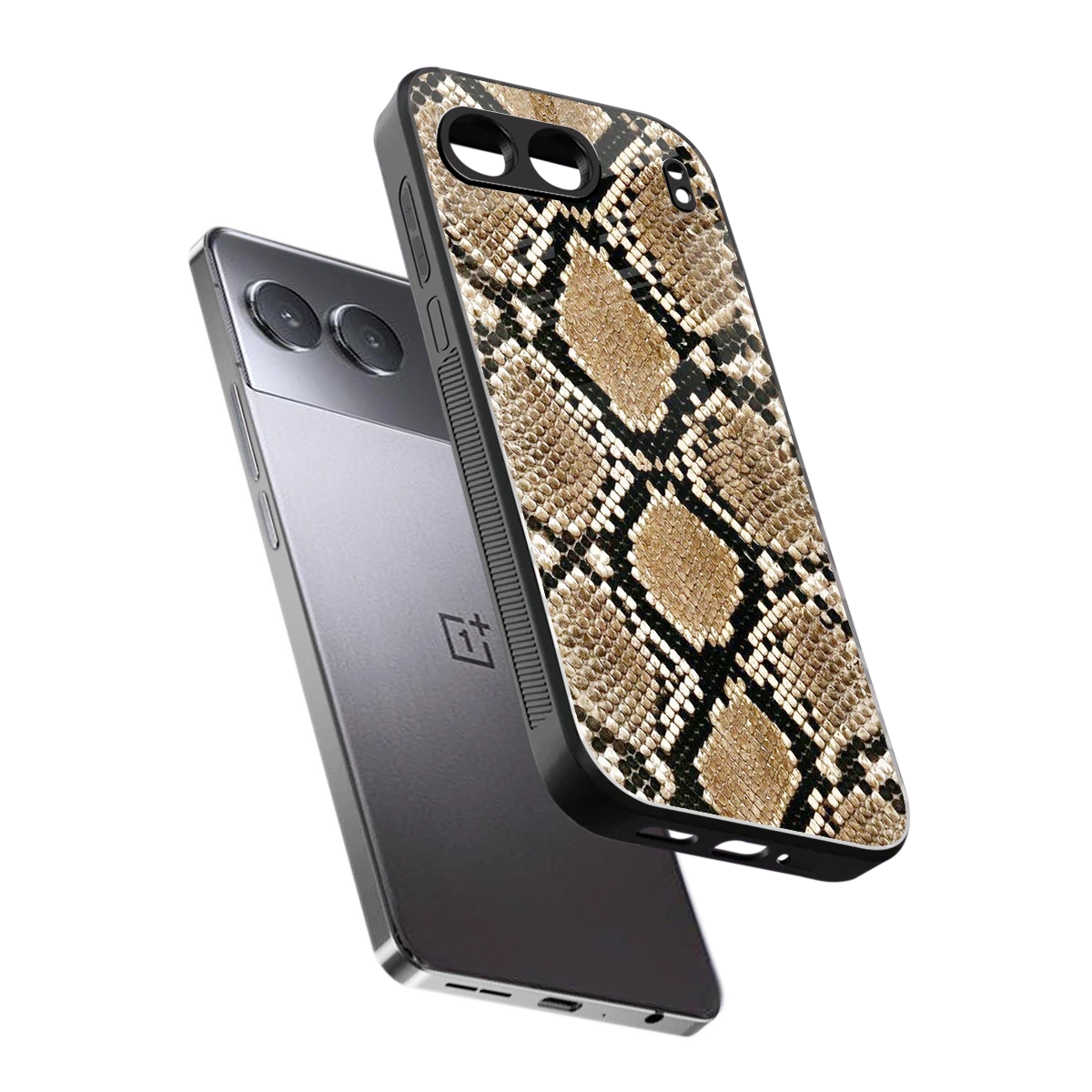 Scaly Chic sleek oneplus nord 4 cover with tempered glass back and TPU edges