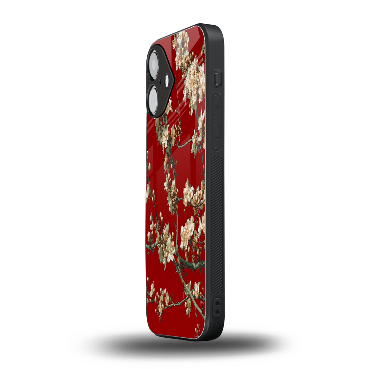 Scarlet Petals Phone Case for Iphone 16 | Glass Case