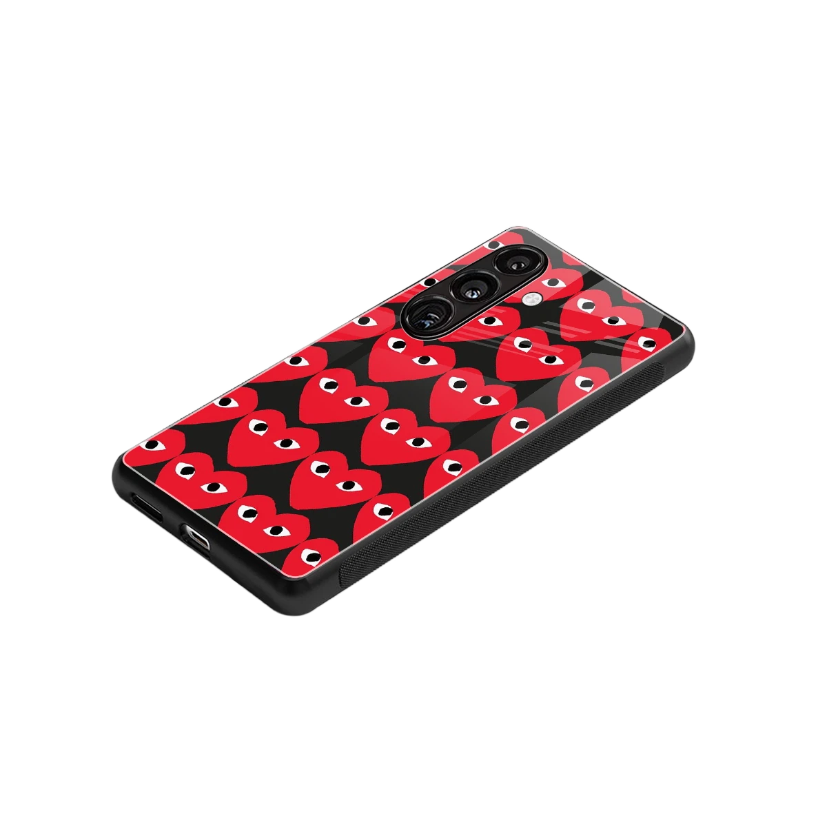 Scarlet Stare stylish phone case for samsung galaxy s24 | glossy glass and slim fit